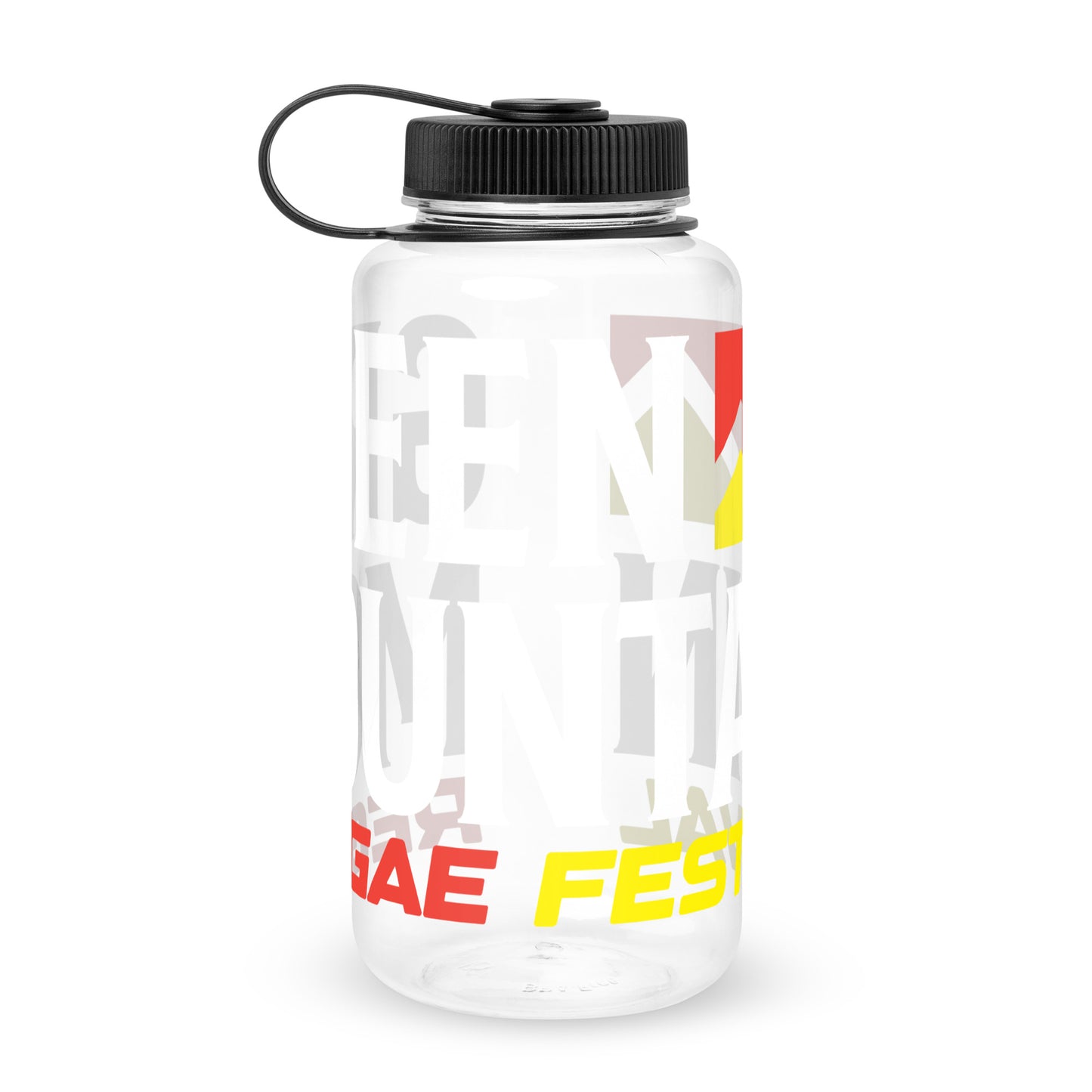 Green Mountain Reggae Festival Wide Mouth Plastic Water Bottle