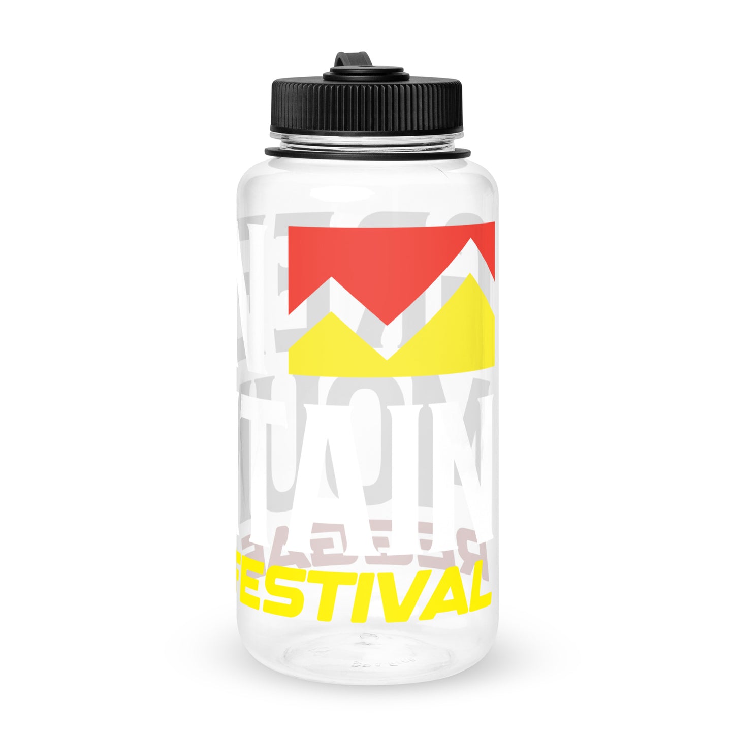 Green Mountain Reggae Festival Wide Mouth Plastic Water Bottle