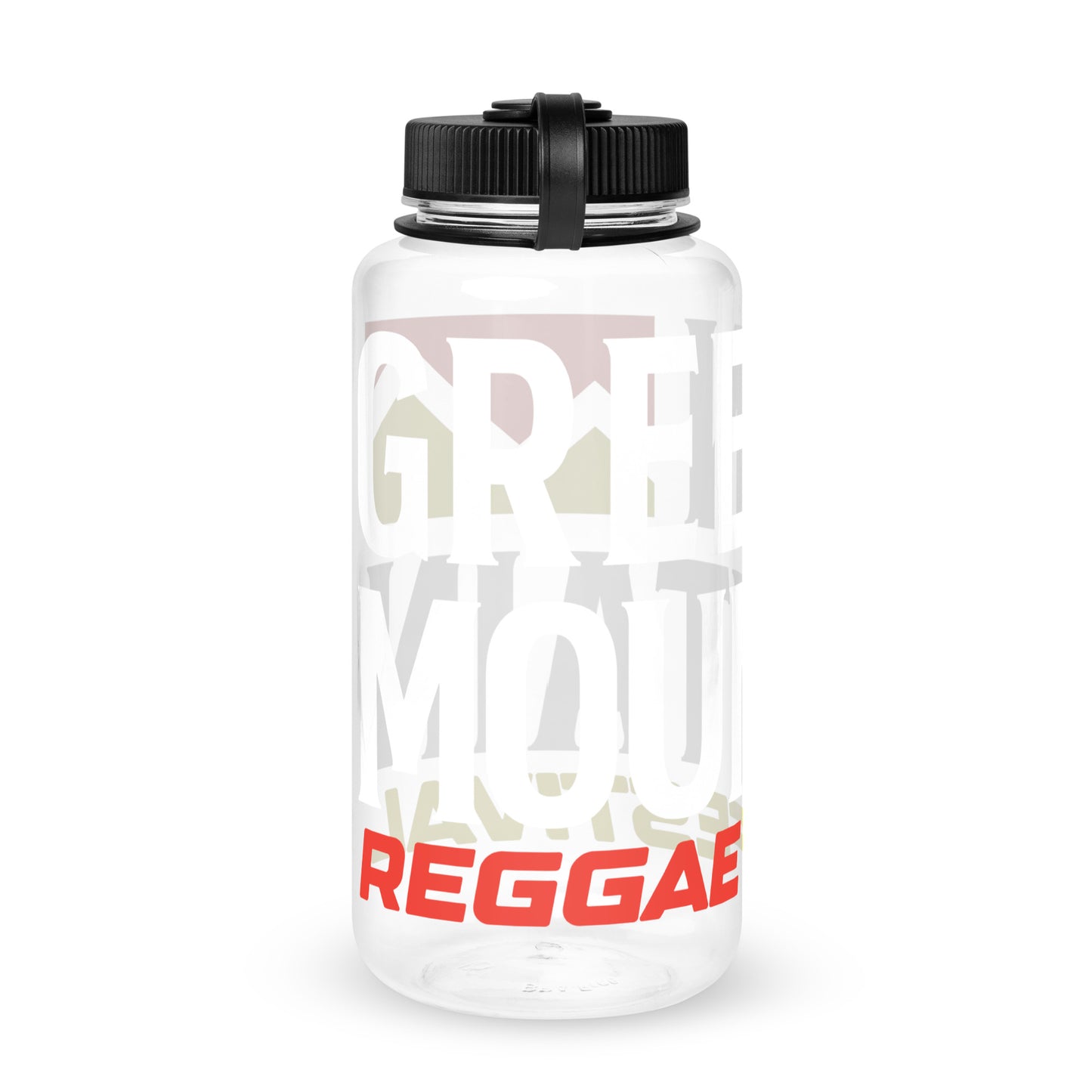 Green Mountain Reggae Festival Wide Mouth Plastic Water Bottle