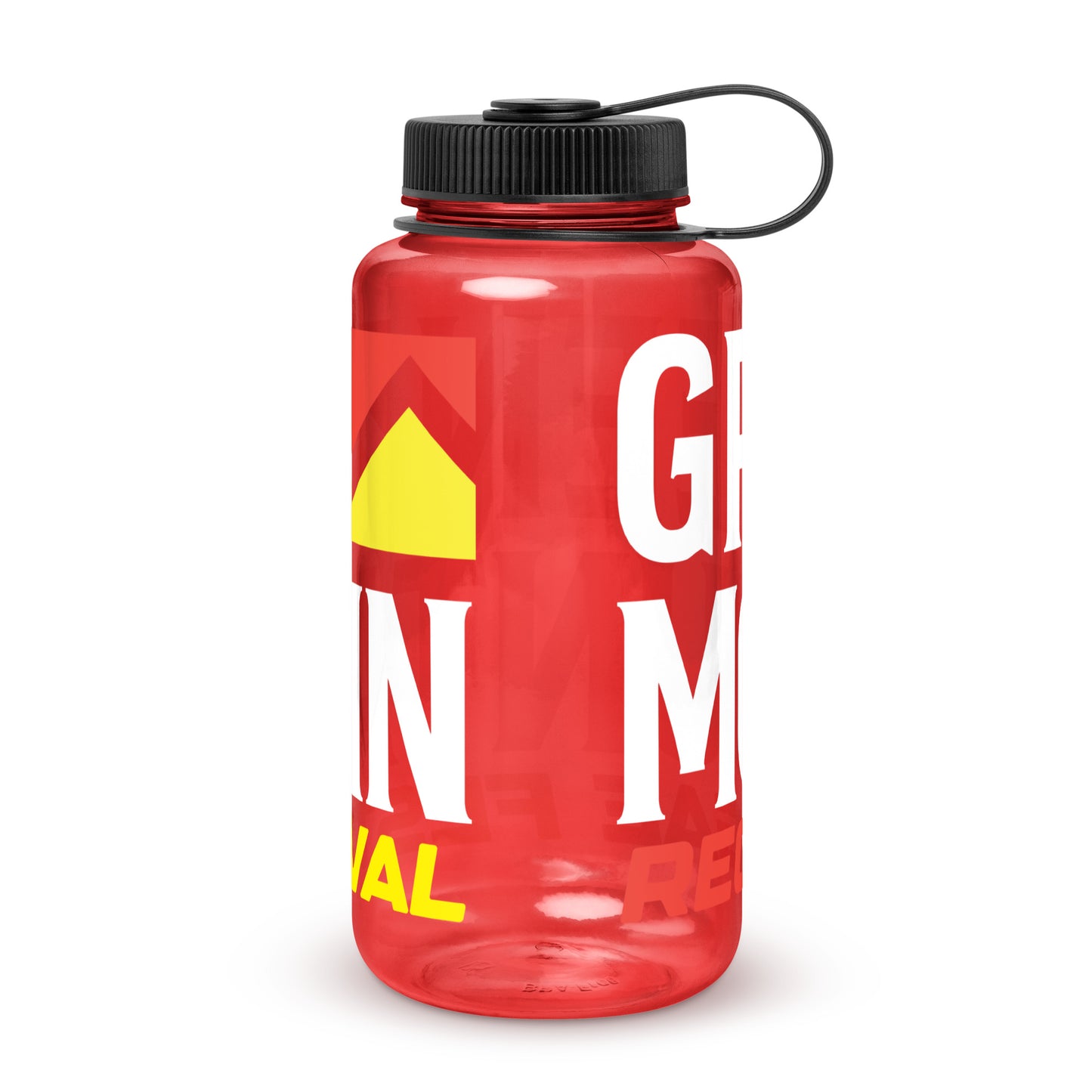 Green Mountain Reggae Festival Wide Mouth Plastic Water Bottle