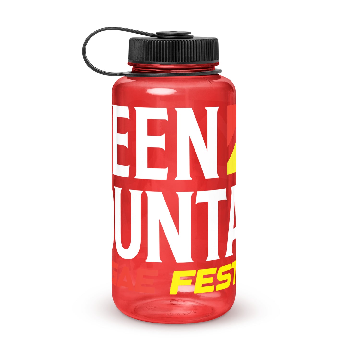 Green Mountain Reggae Festival Wide Mouth Plastic Water Bottle