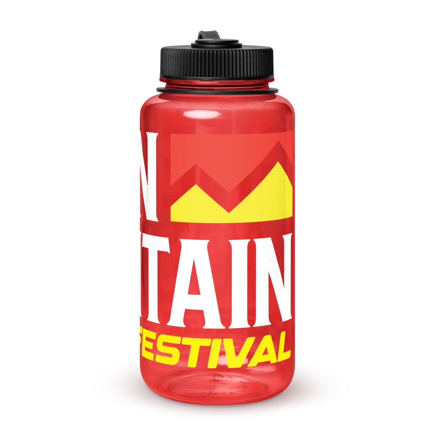 Green Mountain Reggae Festival Wide Mouth Plastic Water Bottle